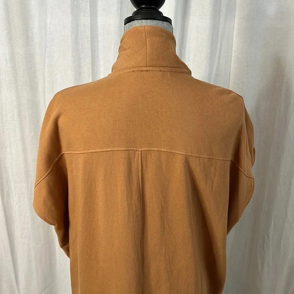 LNBF Bamboo Oversized Tan Open Vest Cardigan, Size XS - Picture 6 of 10